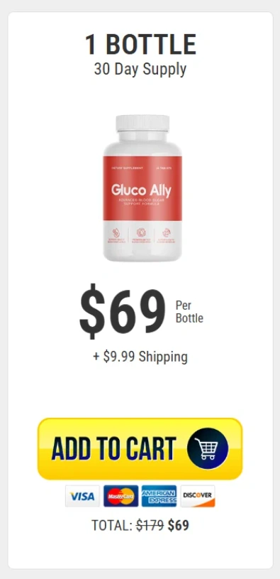 Gluco Ally three bottles order