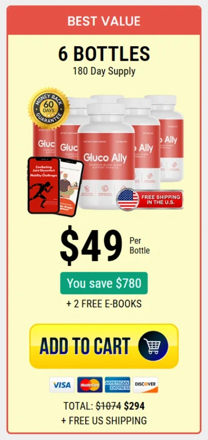 Gluco Ally 6 bottles